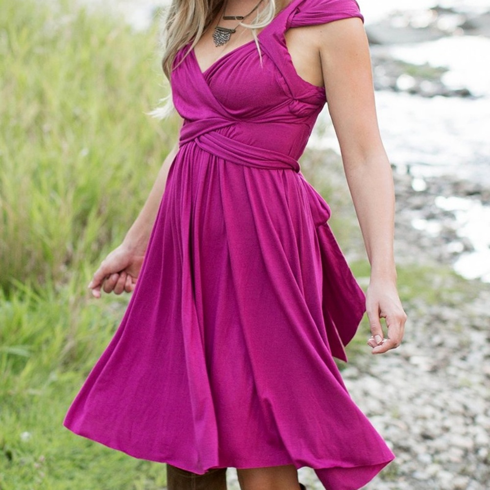 Joyfolie Ellen Dress in Garnet - NWT